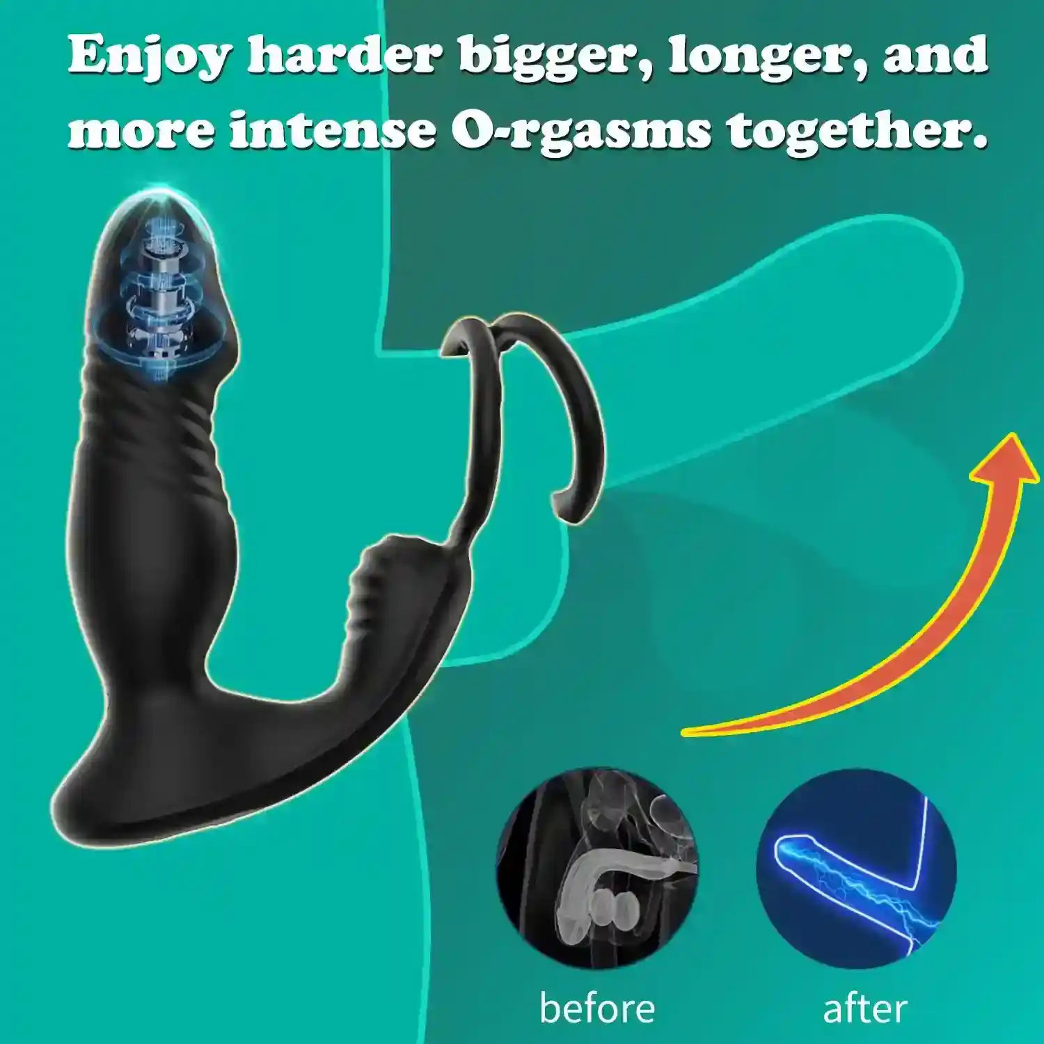 abs kunststoff prostatamassierer wasserdicht