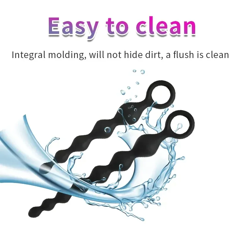 anal kette schwarz silikon