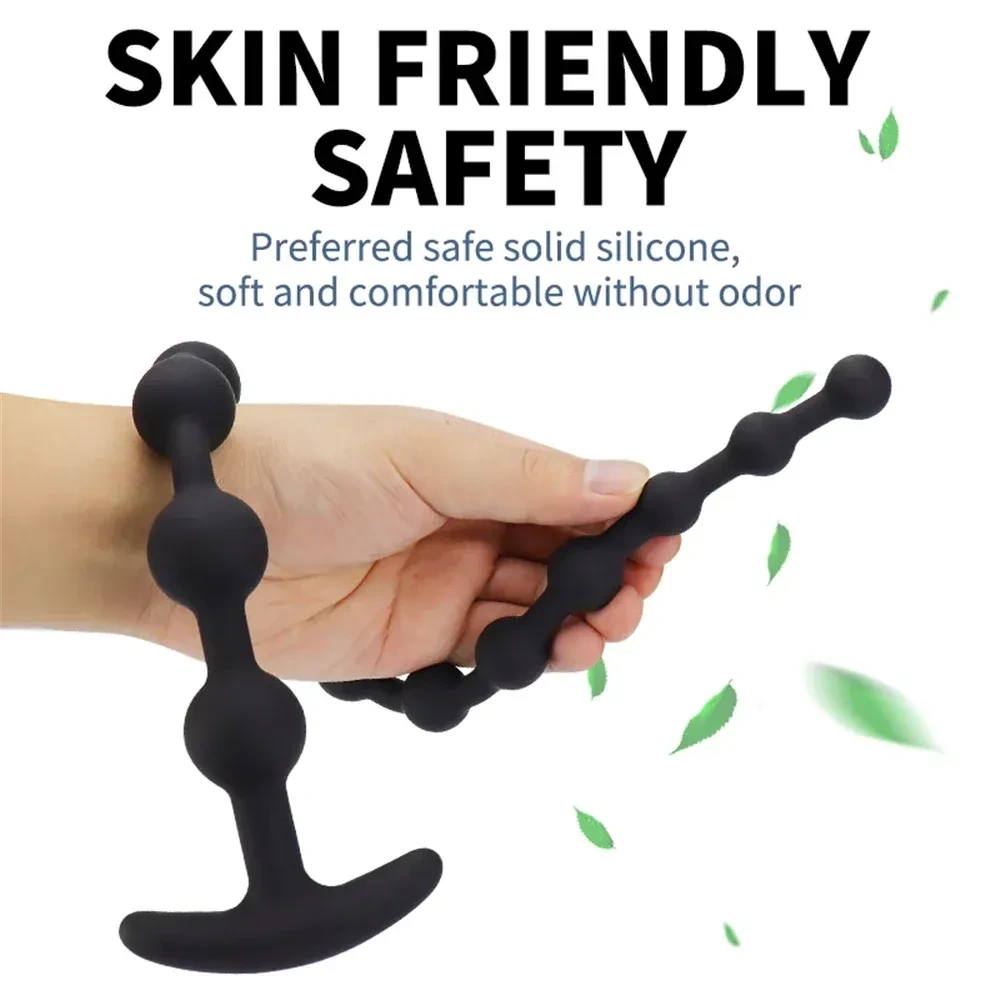 anal perlen plug hautfreundliches silikon