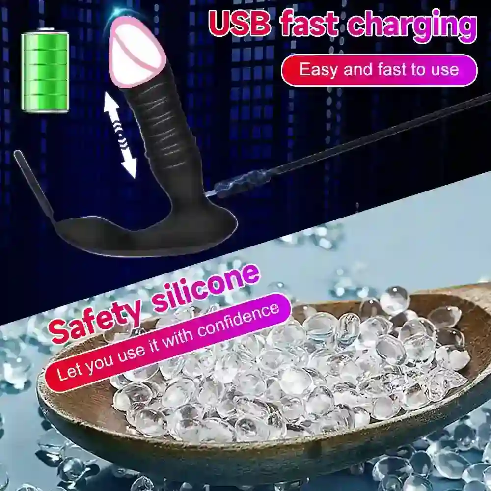 anal plug rot silikon vibrationsfunktion