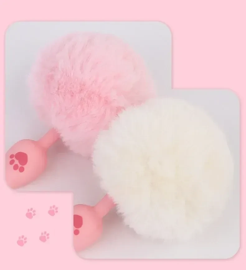 anal plug silikon mit pluschschwanz