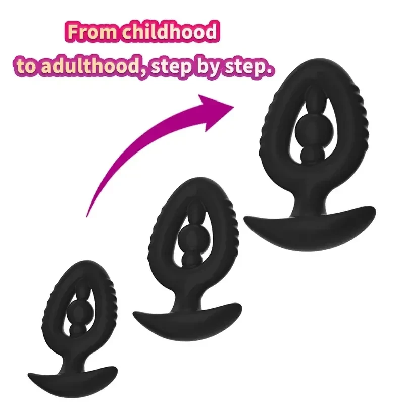 anal plug silikon mit rillen