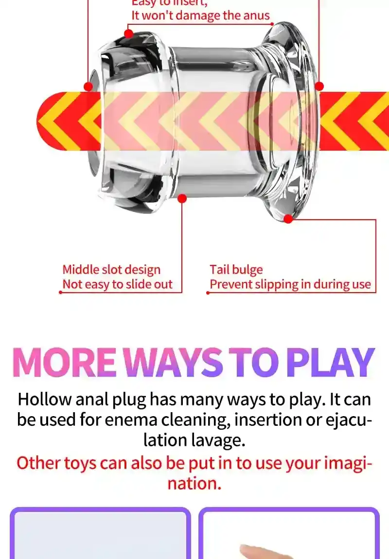 anal plug tpe offen mit stopfen