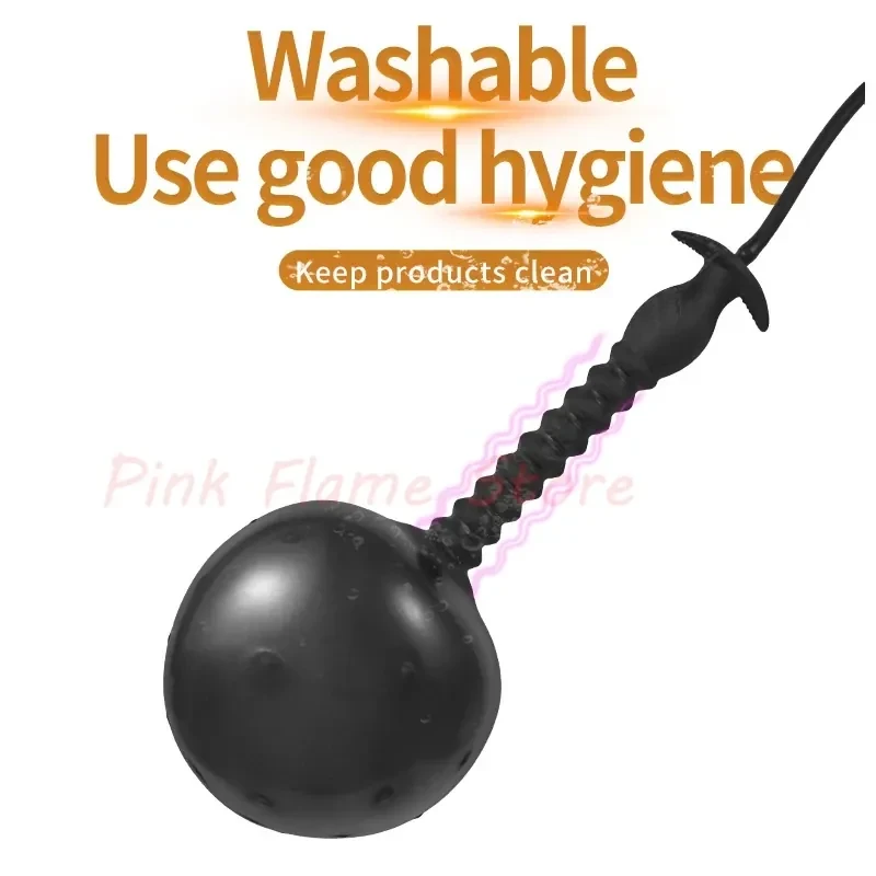 analdehnung mit aufblasbarem plug