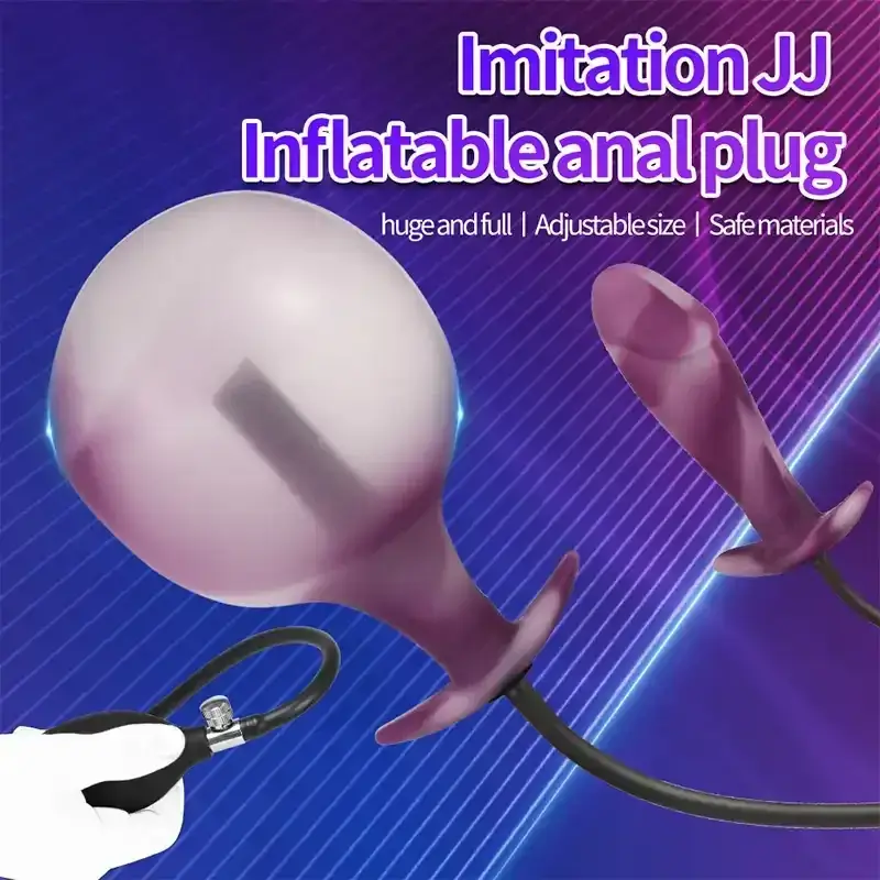 analdildo mit pumpe silikon