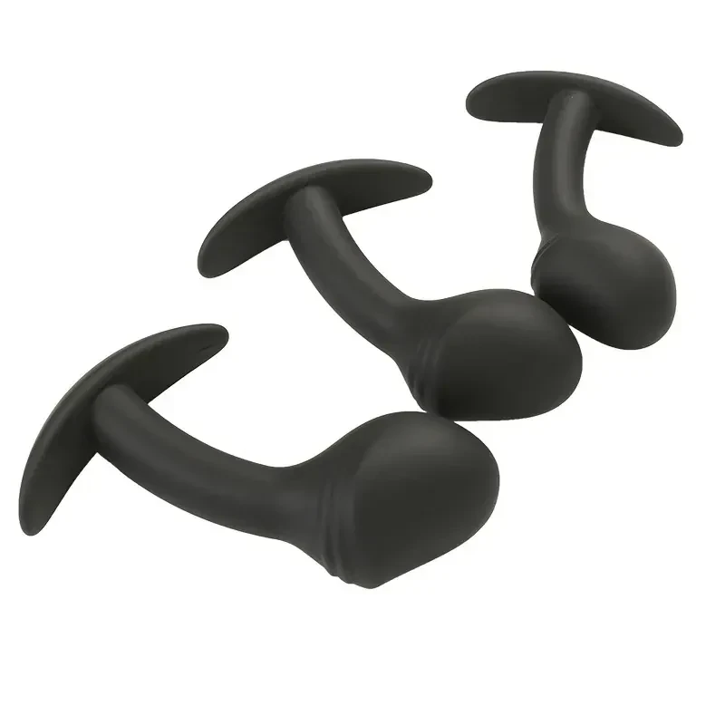 analdildo set silikon schwarz abgestuft