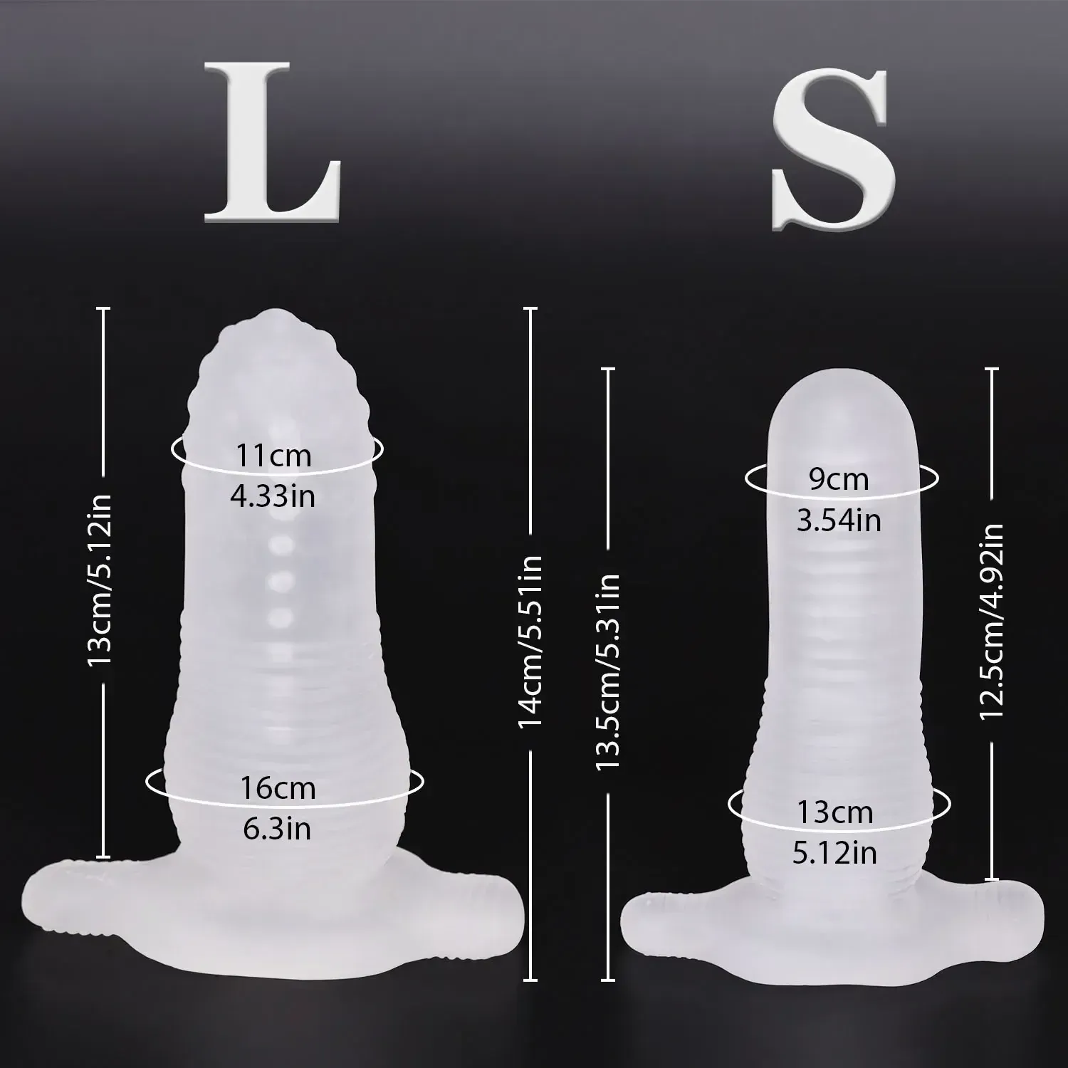 analdildo weich transparent grosse s