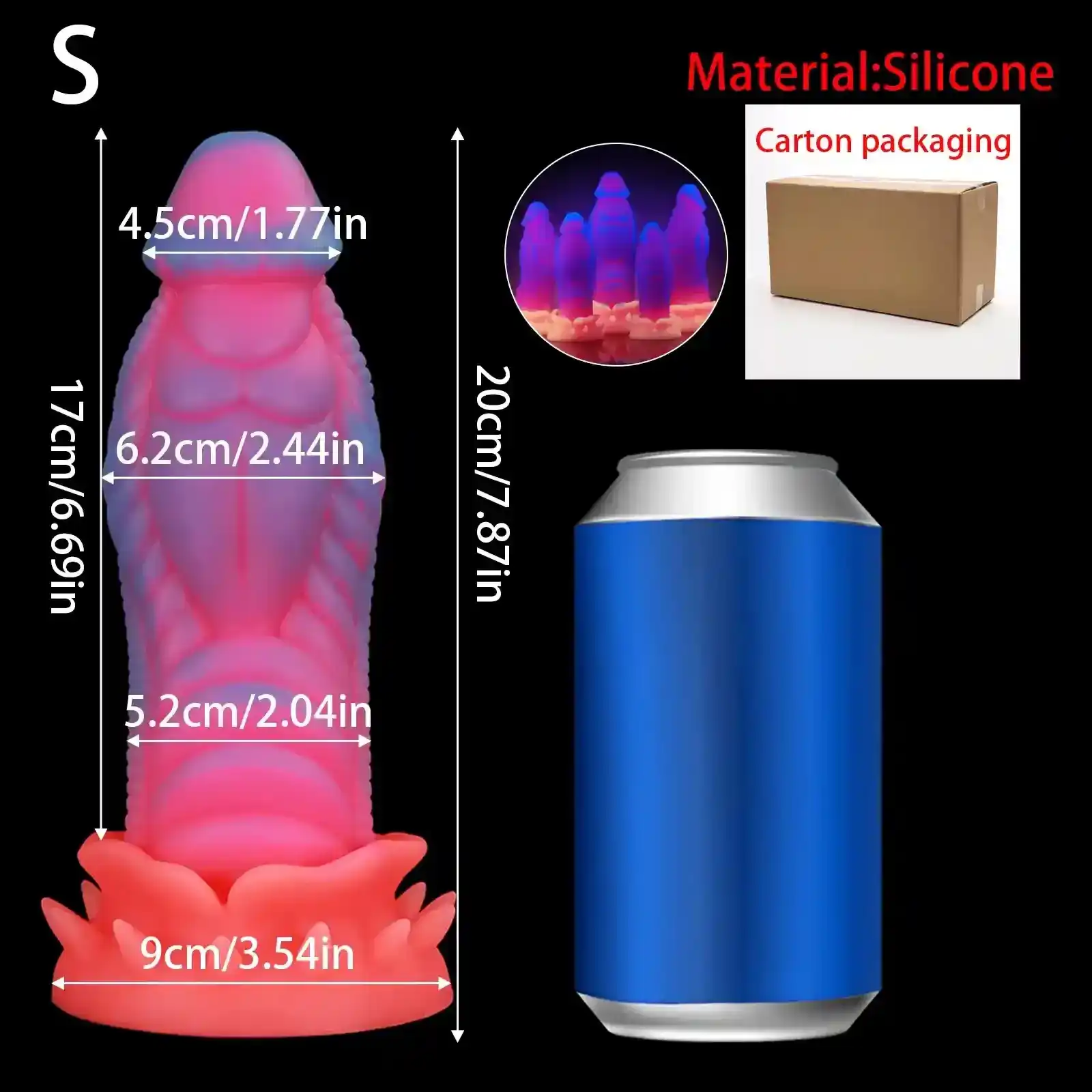analplug mit knoten glow