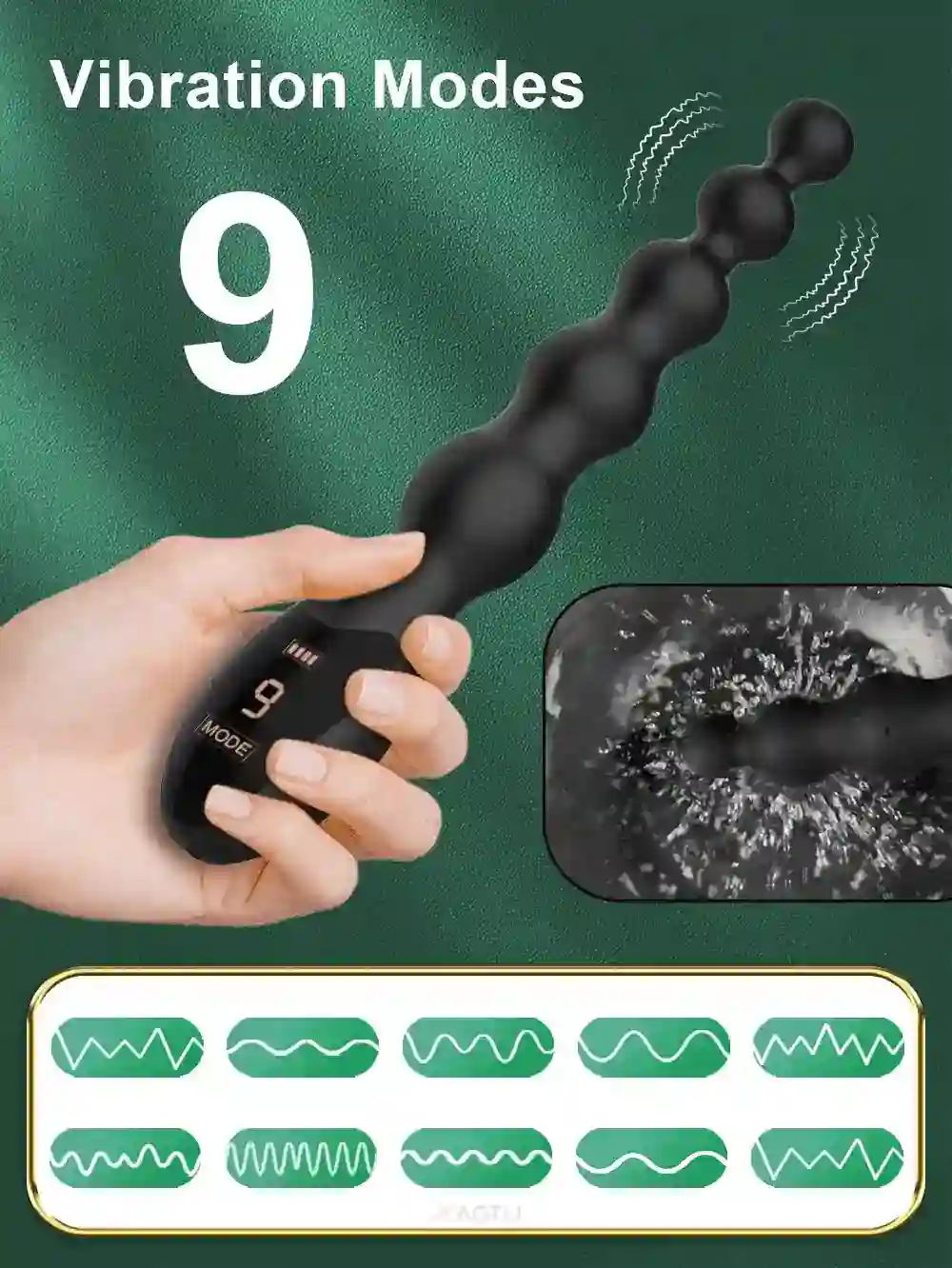 analplug mit perlen gross