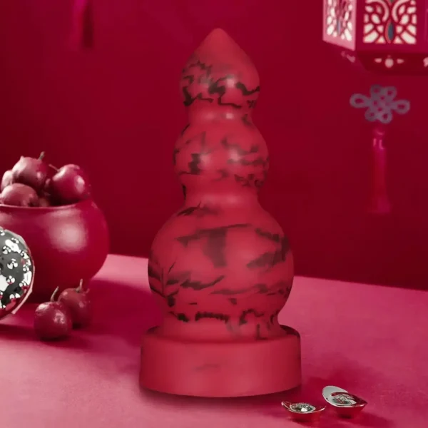 analplug mit relief knoten design