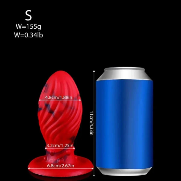 analplug mit saugnapf spiralförmig