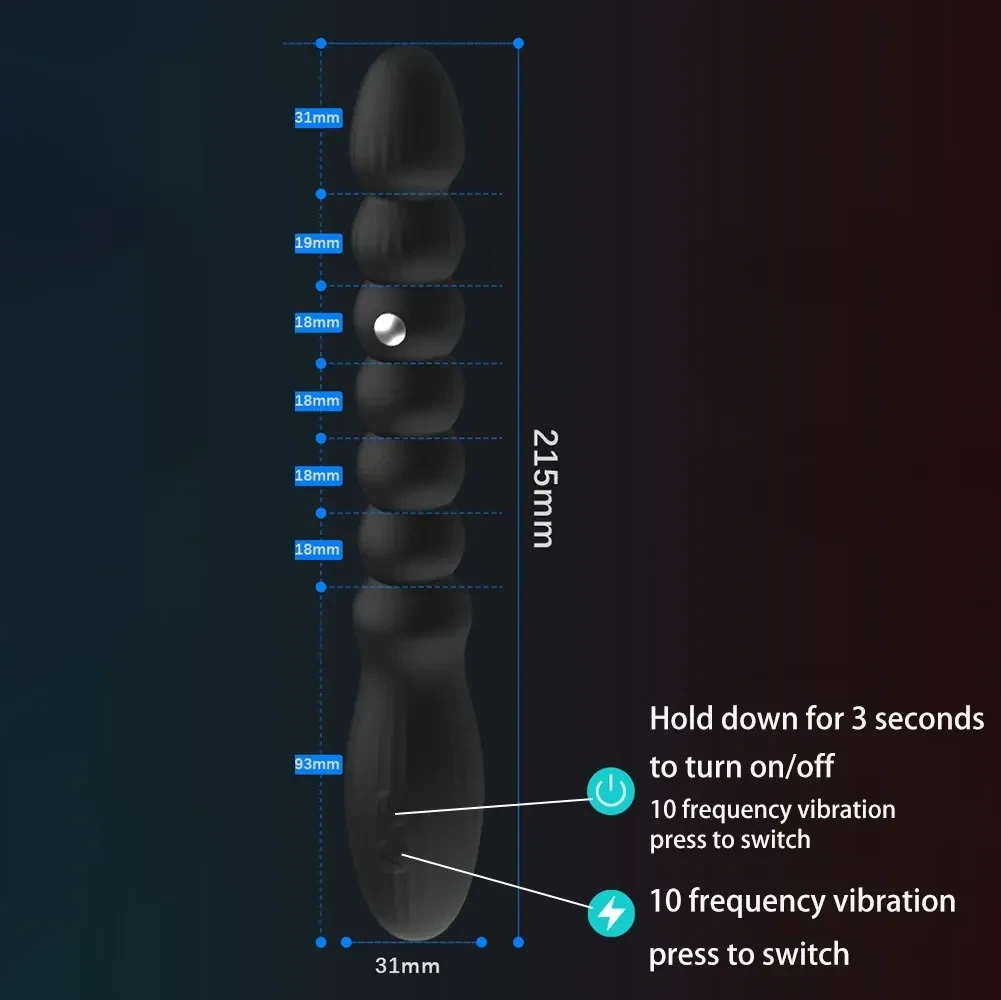 analplug mit variablen vibrationsmodi