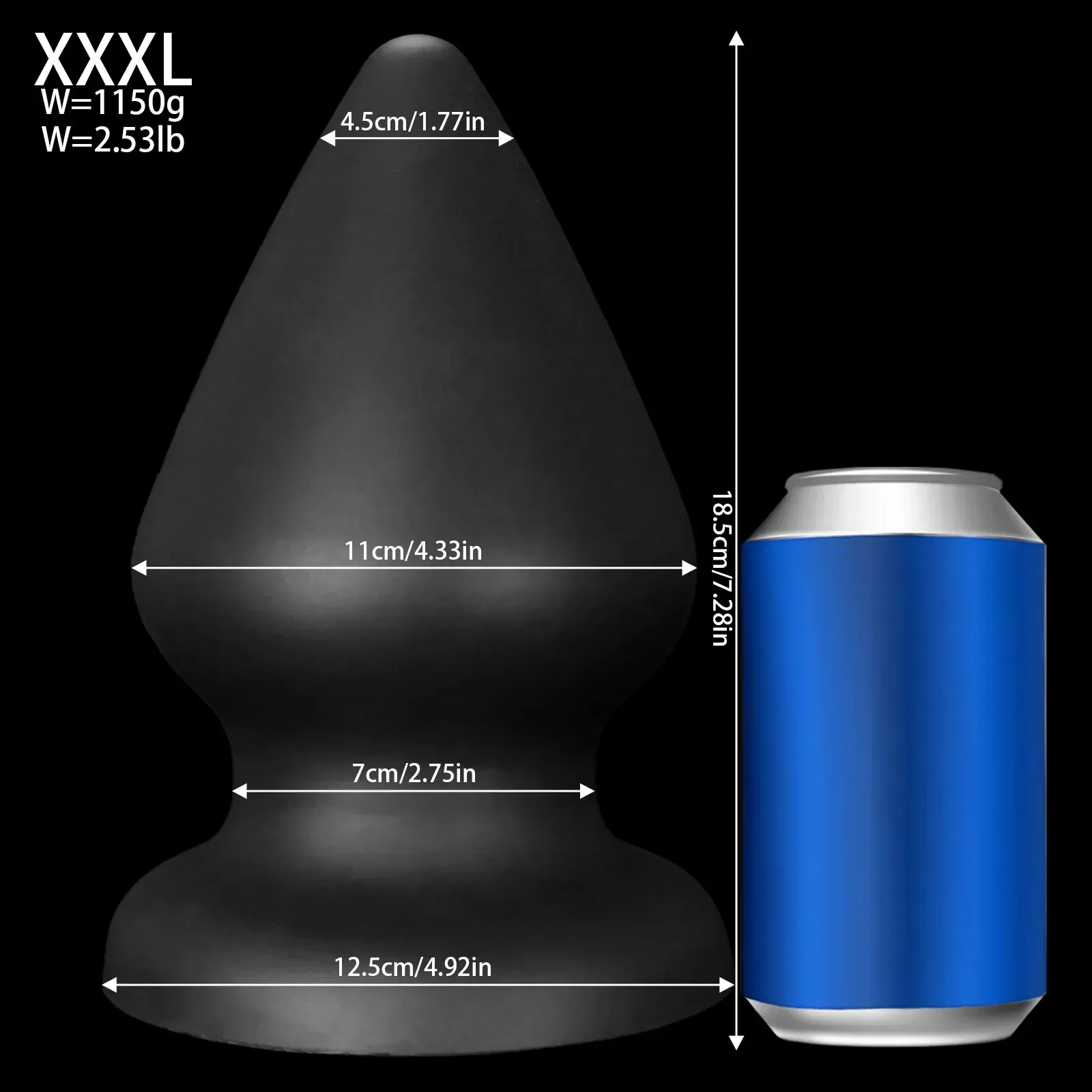 analplug set medizinisch silikon konisch