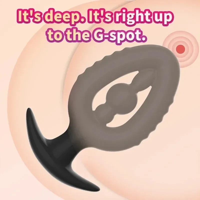 analplug silikon mit strukturierter oberfläche