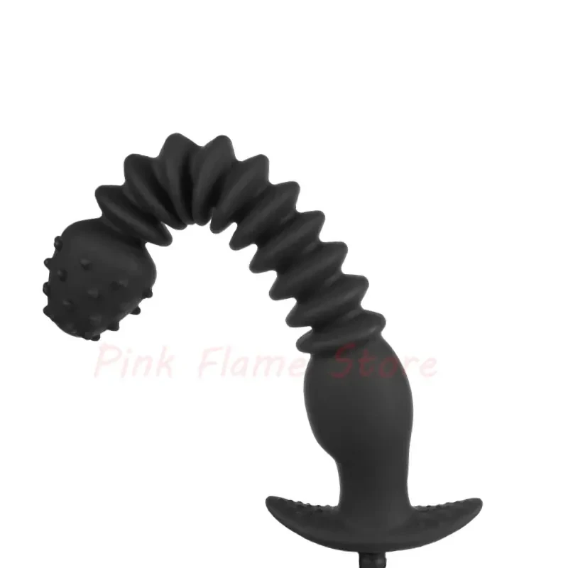 analplug silikon schwarz mit pumpe