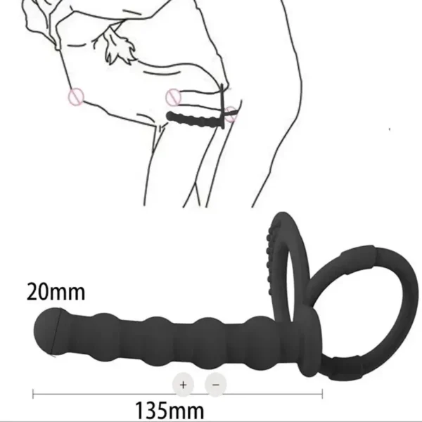 analspielzeug mit penisring 135mm