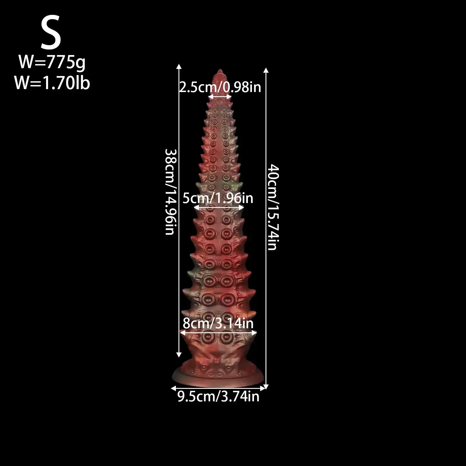 analspielzeug tentakel design rot
