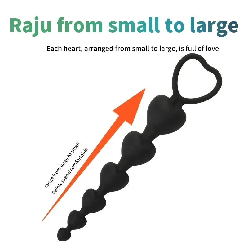 analstimulation mit herzformigen beads