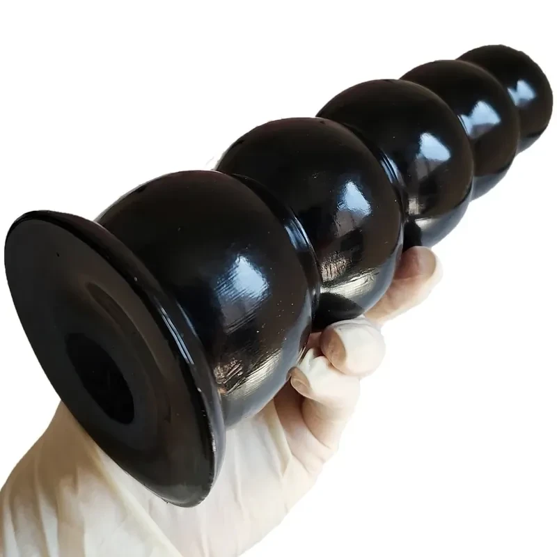 analstimulation silikon dildo perlenform