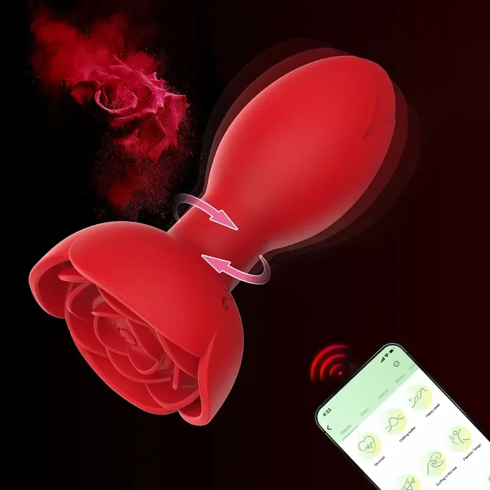 anschmiegsamer silikon vibrator rose