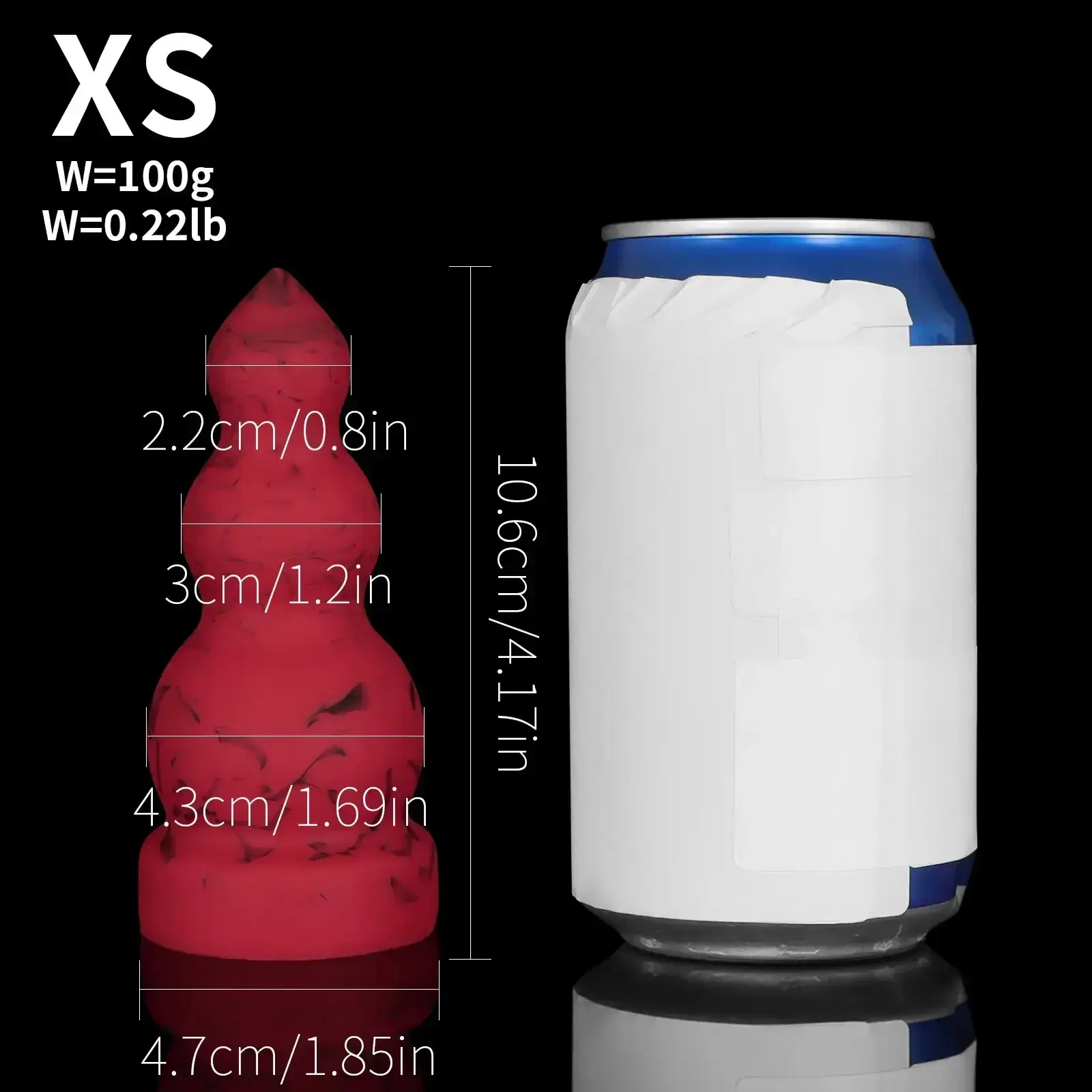 anschwellender analplug silikon knoten