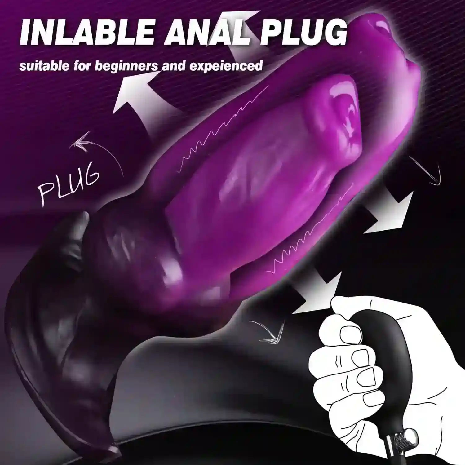aufblasbarer dildo fur anale stimulation