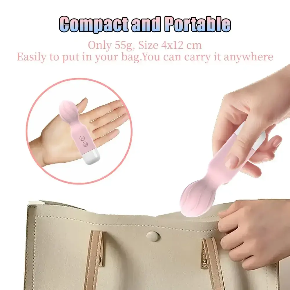 aufladbarer silikonvibrator wellenkopf