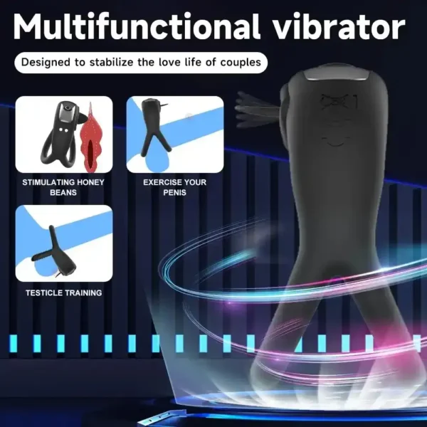 aufladbarer vibrationsring für männer