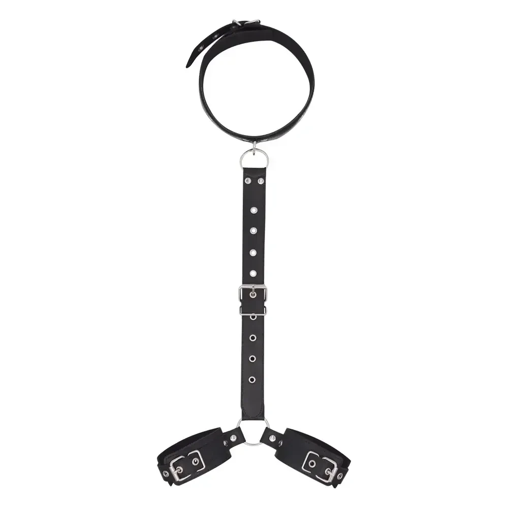 bdsm handfesseln und kragen set