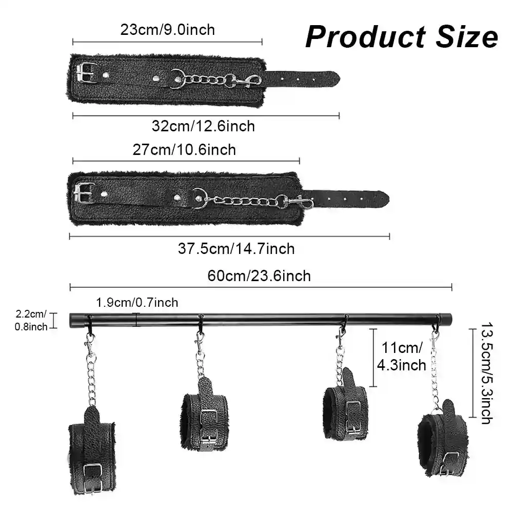 bdsm set pu leder plusch