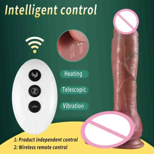 beheizbarer g-punkt vibrator dildo