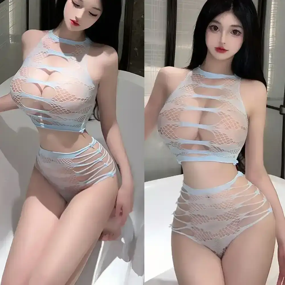 bodysuit netzstoff figurbetont schwarz