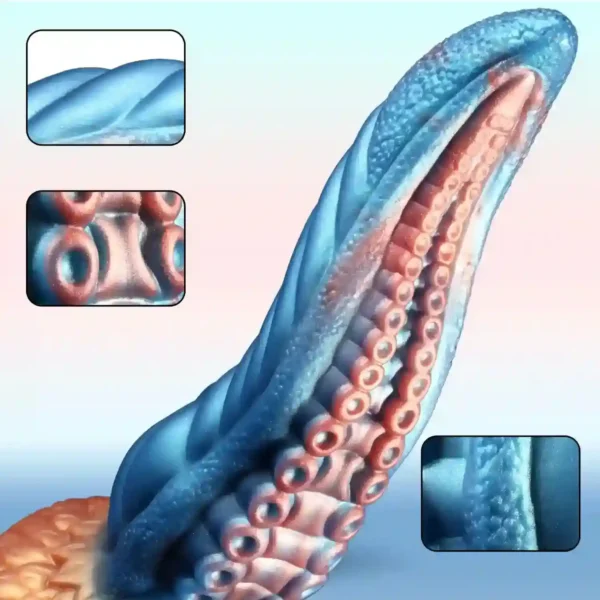 dildo mit tentakel struktur saugnapf