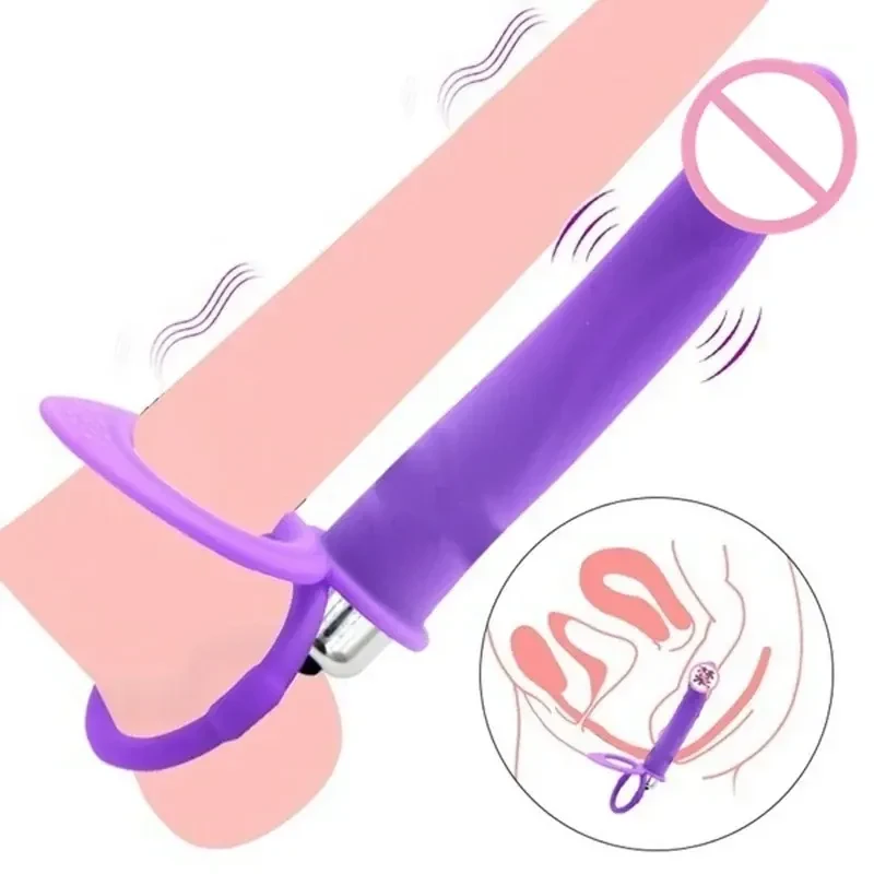 doppel stimulation vibrierender dildo