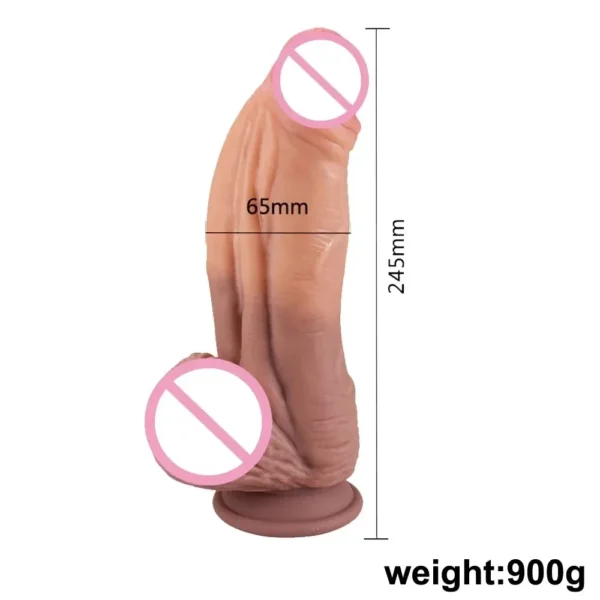 doppelfarbiger dildo mit starkem halt