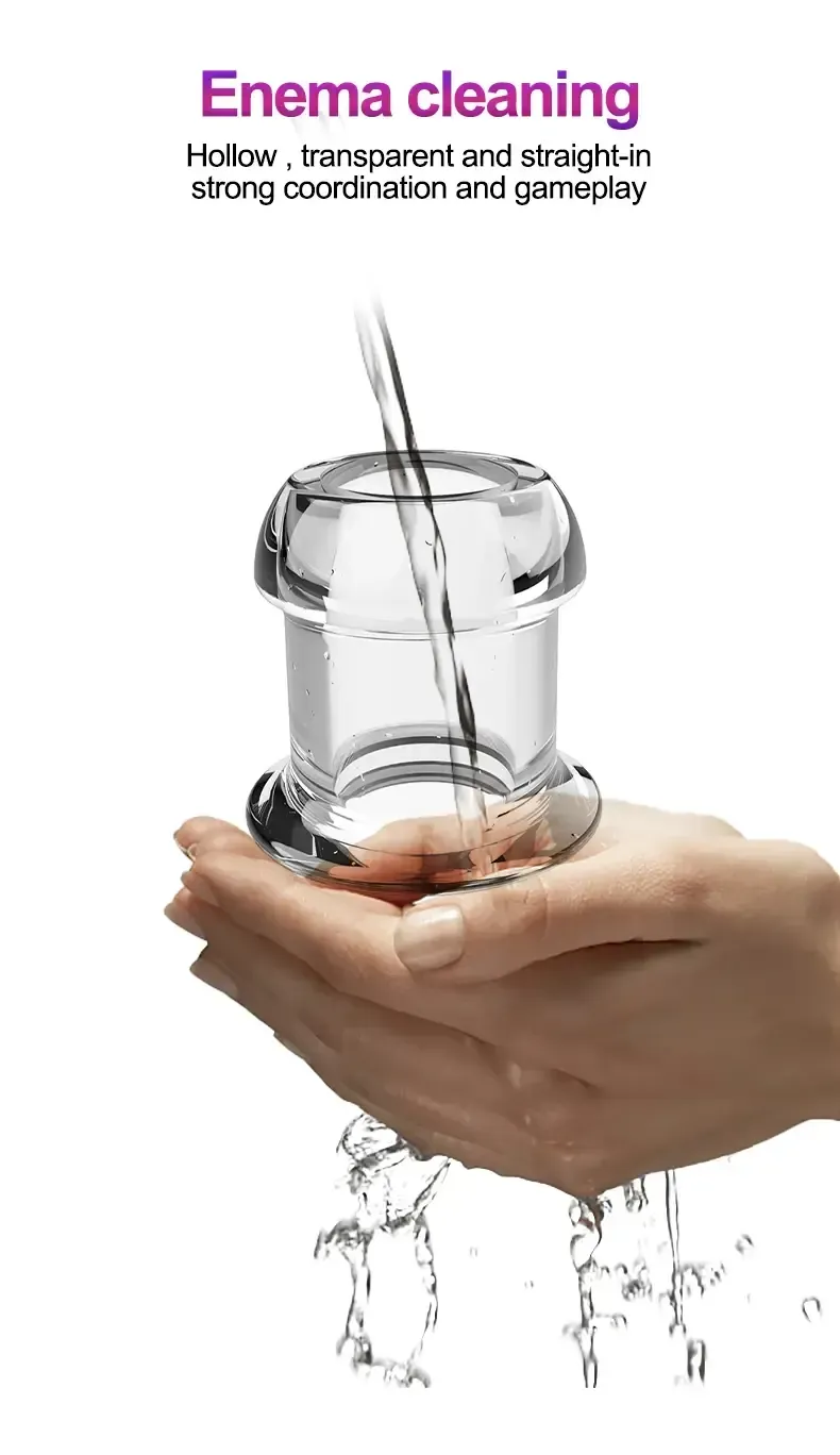 durchsichtiger analdehner mit t stopfen