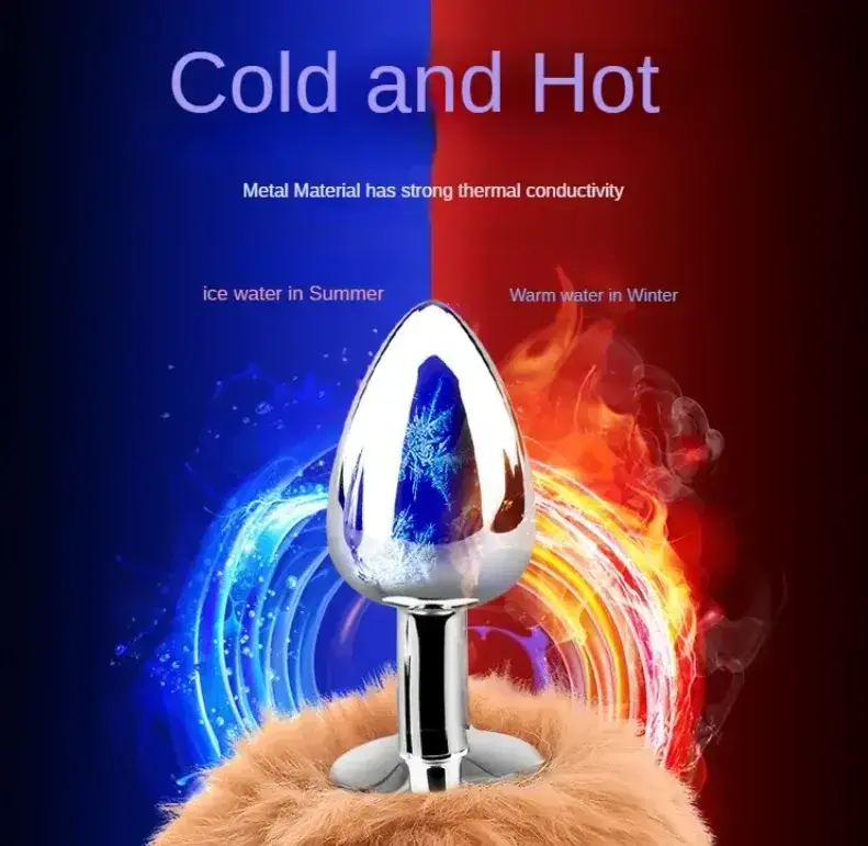 edelstahl buttplug fuchs schwanz