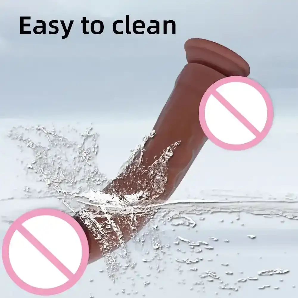 einfach zu reinigender silikondildo