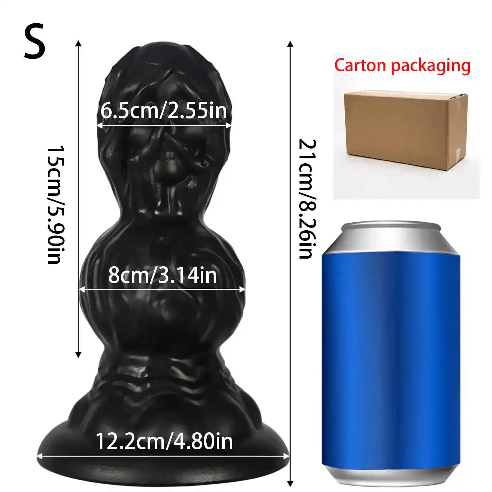 elastischer gummi analplug mit stufen