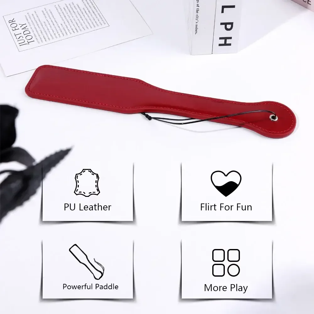 federkitzler und leder paddle set