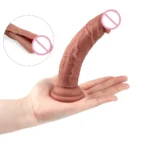 fleischfarbener dildo mit saugnapf basis