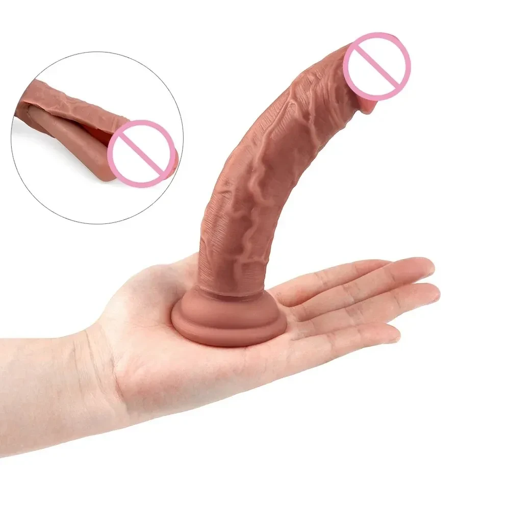 fleischfarbener dildo mit saugnapf basis