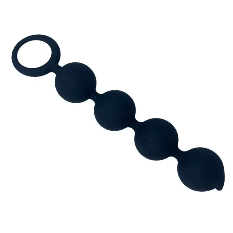 flexible anal beads silikon schwarz