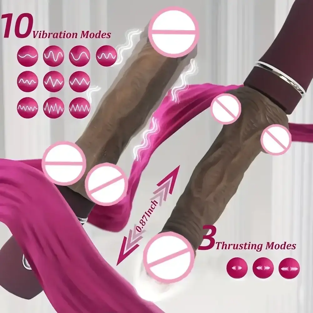 gerader dildo mit 13 vibrationsmodi