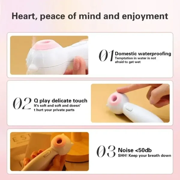 geräuscharmer klitoris stimulator silikon