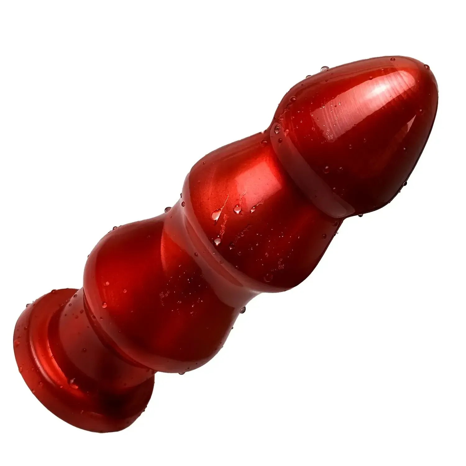 gerippter anal plug aus pvc