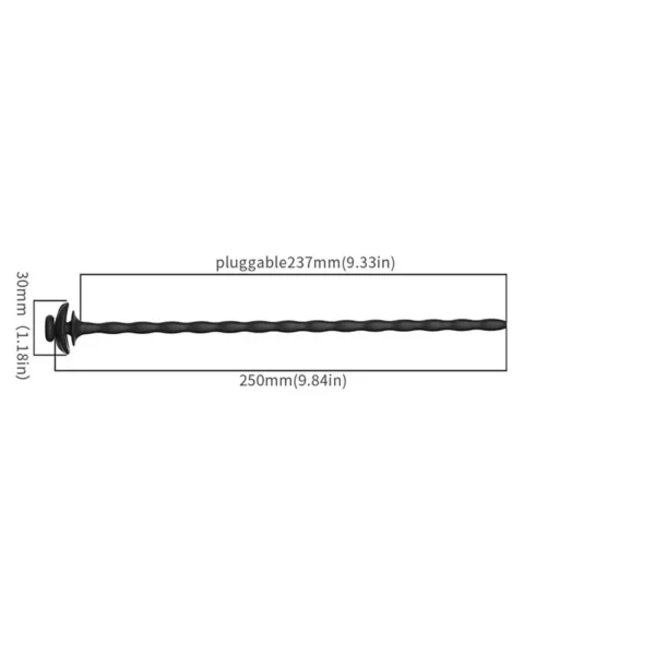 gerippter prostata massagestab silikon schwarz