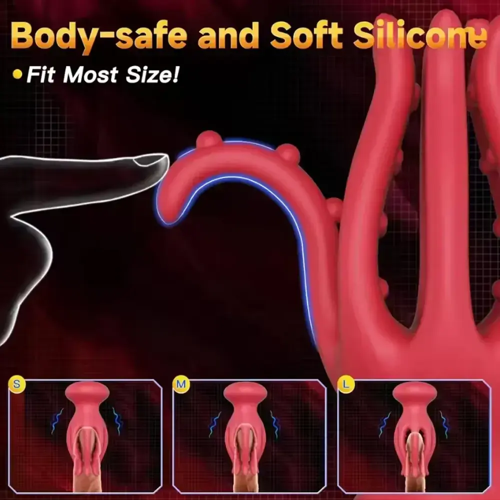 glatte silikon hulse tentakel form