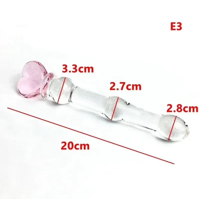 glatter dildo aus bleifreiem glas