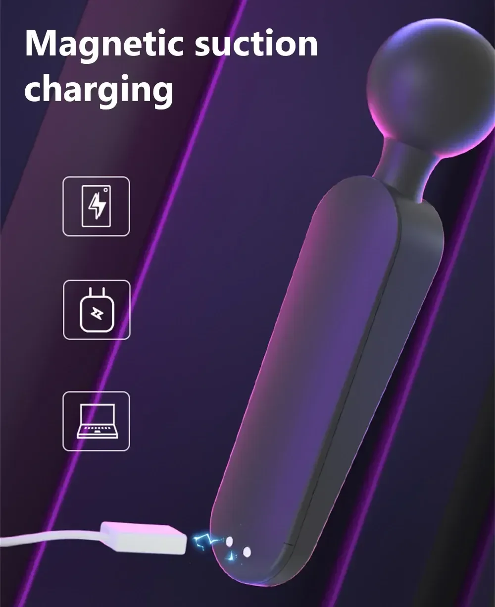 glatter silikon vibrator ergonomisch geformt